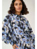 Kaffe Kleid "Victoria" in Hellblau/ Schwarz