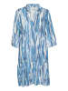 Kaffe Jurk blauw/wit