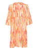 Kaffe Jurk oranje/rood/wit