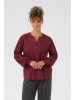 Cream Bluse in Bordeaux