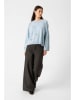 Soaked in Luxury Pullover in Hellblau