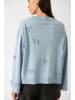 Soaked in Luxury Pullover in Hellblau
