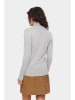SAINT TROPEZ Rollkragenpullover "Mila" in Grau