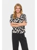SAINT TROPEZ Bluzka w kolorze kremowo-czarnym