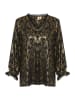 CULTURE Bluse in Schwarz/ Gold