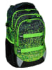 neoxx Schulrucksack "Pixel in my mind" in Grün/ Schwarz - (B)31 x (H)45,5 x (T)24 cm