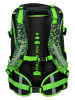 neoxx Schulrucksack "Pixel in my mind" in Grün/ Schwarz - (B)31 x (H)45,5 x (T)24 cm