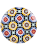 Villa d´Este Talerze (6 szt.) "Marrakech" ze wzorem na owoce - Ø 22 cm