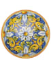 Villa d´Este Talerze (6 szt.) "La Tradizone" w kolorze niebiesko-żółtym - Ø 21,5 cm