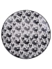 Villa d´Este 6er-Set: Frühstücksteller "Farm" in Schwarz/ Weiß - Ø 19,5 cm
