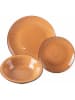Villa d´Este 18-delig tafelservies "Baita" lichtbruin/beige/oranje