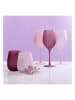 Villa d´Este 6er-Set: Gläser "Happy hour" in Lila/ Rosa - 500 ml