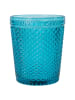 Villa d´Este 6-delige set: glazen "Honey" blauw/transparant - 300 ml