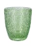 Villa d´Este 6-delige set: glazen "Granada" groen/transparant - 300 ml