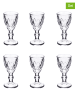 Villa d´Este 6er-Set: Likörgläser "Prisma" in Transparent - 45 ml