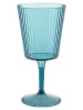 Villa d´Este 12-delige set: glazen "Unico" blauw/transparant/turquoise - 400 ml