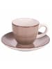 Villa d´Este 6er-Set: Kaffeetassen "Baita" in Beige/ Braun - 90 ml