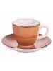 Villa d´Este 6er-Set: Kaffeetassen "Baita" in Beige/ Braun - 90 ml