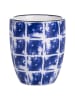 Villa d´Este 6-delige set: koffiebekers "Confusion" blauw - 90 ml