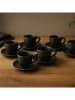 TINTEUNICHE 6er-Set: Kaffeetassen ''Horeca'' in Schwarz - 90 ml
