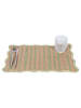 Villa d´Este 6er-Set: Tischsets "Wavy" in Grün/ Beige - (L)30 x (B)45 cm