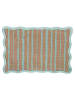 Villa d´Este 6-delige set: placemats "Wavy Ocean" blauw/lichtbruin - (L)29 x (B)43,5 cm