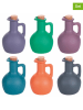 Villa d´Este 6-delige set: olieflessen meerkleurig - 250 ml