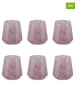 Villa d´Este 6-delige set: glazen "Candy" lichtroze - 410 ml
