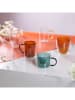 Villa d´Este 2er-Set: Kaffegläser "Venice Lido" in Grün/ Orange - 280 ml