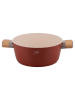 Villa d´Este 2-delige set: kookpan "Radici" terracotta - Ø 20 cm