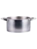 Villa d´Este 2-delige set: kookpan "Radici" zilverkleurig - Ø 16 cm