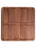 Villa d´Este Tablett "Woody" in Braun - (L)25 x (B)25 cm