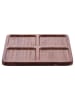 Villa d´Este Tablett "Woody" in Braun - (L)25 x (B)25 cm