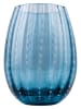 Villa d´Este 6-delige set: waterglazen "Shiraz" blauw - 525 ml
