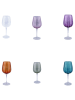 Villa d´Este 6er- Set: Weingläser "Shiraz" in Bunt - 500 ml
