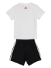 adidas 2-delige outfit wit/zwart