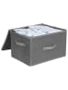 Songmics 3er-Set: Aufbewahrungsboxen in Grau - (B)40 x (H)25 x (T)30 cm