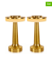 lumisky 2-delige set: tafellampen goudkleurig - (H)20,5 x Ø 12,3 cm