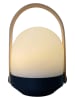 lumisky Ledsolarlamp "Aura" wit/zwart - Ø 18 x (H)27 cm