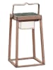 lumisky Solar-Laterne "Verona" in Braun - (B)18 x (H)30 x (T)18 cm