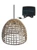 lumisky LED-Solarleuchte "Amadeo" in Natur - (H)38 x Ø 50 cm