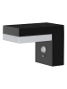 lumisky Solar-Wandleuchte in Schwarz - (B)16,5 x (H)9,5 x (T)12,5 cm