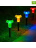 lumisky Solarne lampy ogrodowe LED (4 szt.) w różnych kolorach - wys. 24 x Ø 6 cm
