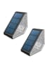 lumisky Solarne lampy schodowe LED (2 szt.) w kolorze ciepłej bieli - 5 x 11 x 5,5 cm