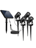 lumisky 2-delige set: ledsolarlampen zwart - (H)26,7 cm