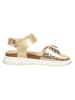 billowy Sandalen in Gold