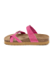 billowy Leren teenslippers roze