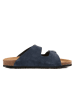 billowy Leren slippers donkerblauw