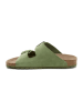 billowy Leren slippers groen