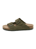 billowy Leren slippers kaki